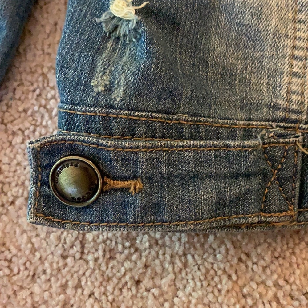 Distressed Denim Jacket - Picture 12 of 16